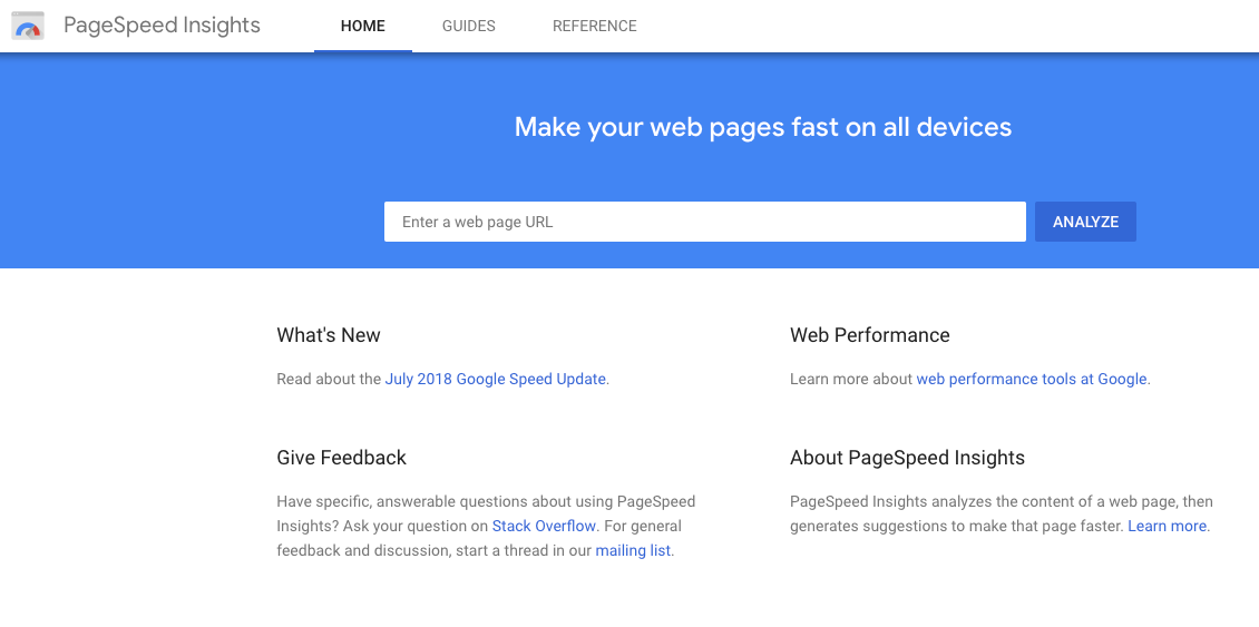 PageSpeed Insights